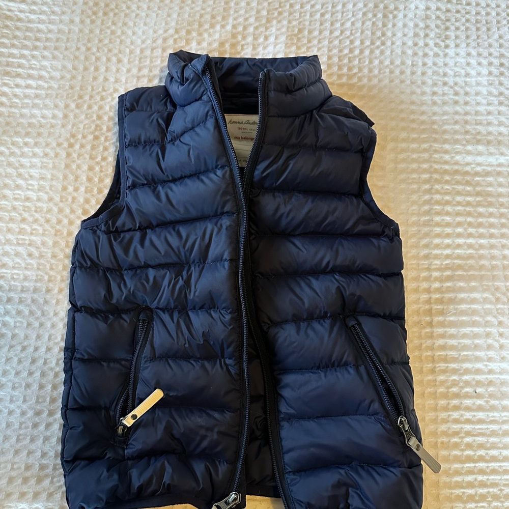 Hanna Andersson Dark Blue Vest 6-7